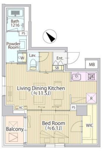 セリジェ池尻大橋　501号室　間取り