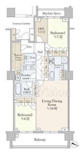 ザ・パークハウス渋谷南平台　312号室　間取り