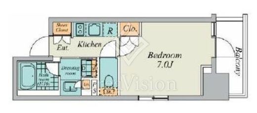 クレストコート広尾　901号室　間取り
