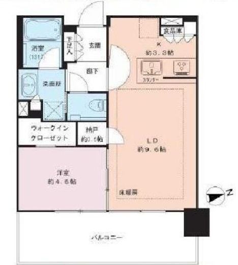 シティタワーズ東京ベイ　W2905号室　間取り