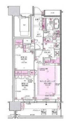 クレヴィア小石川後楽園　702号室　間取り