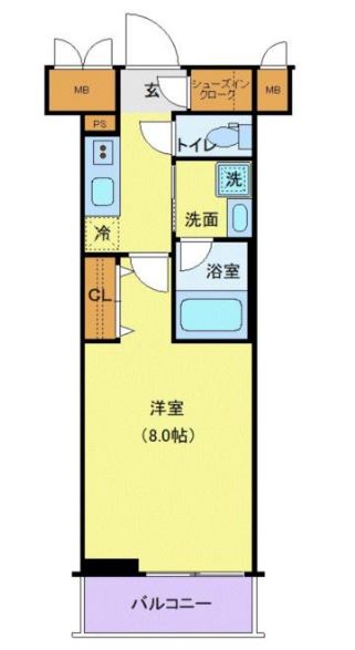 ＴＡＴＳＵＭＩスカイガーデンテラス　604号室　間取り