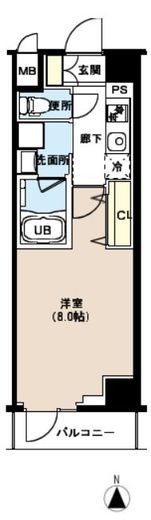 TATSUMIスカイガーデンテラス　210号室　間取り
