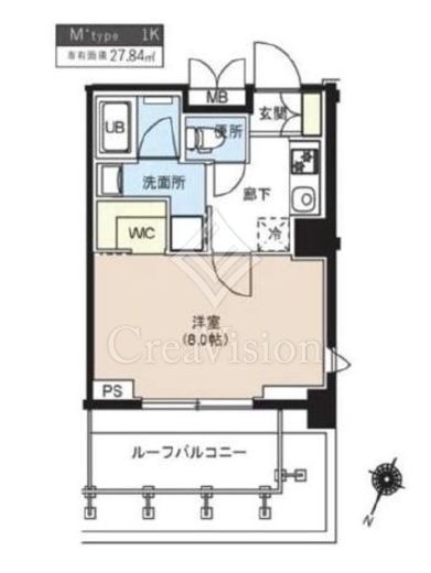 TATSUMIスカイガーデンテラス　413号室　間取り