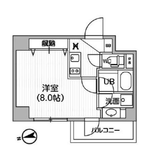 レクシード神楽坂　207号室　間取り