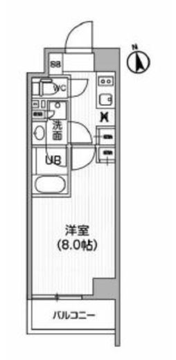レクシード神楽坂　503号室　間取り