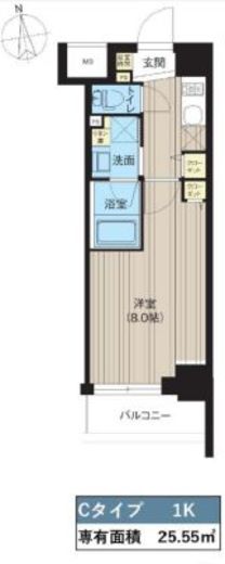 レクシード神楽坂　703号室　間取り