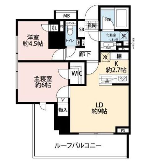 ディアナコート御苑内藤町　201号室　間取り
