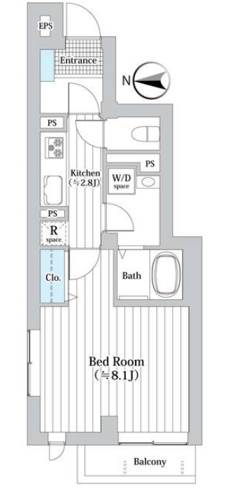 クラリーチェ都立大学（Clarice都立大学）　302号室　間取り