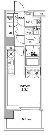 ザ・パークハビオ碑文谷　306号室　間取り