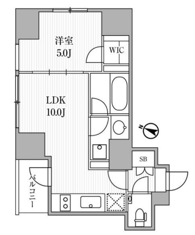 ディームス大手町ノース　1006号室　間取り