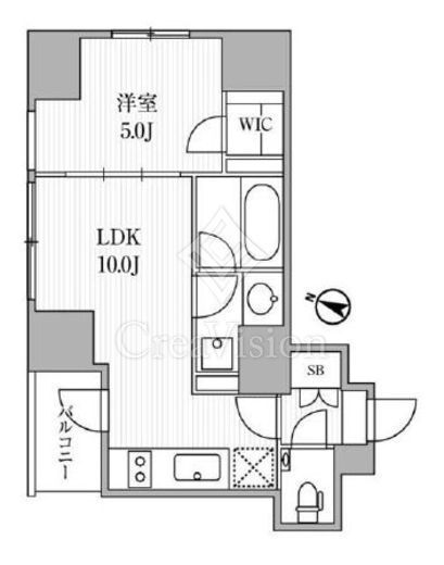 ディームス大手町ノース　506号室　間取り