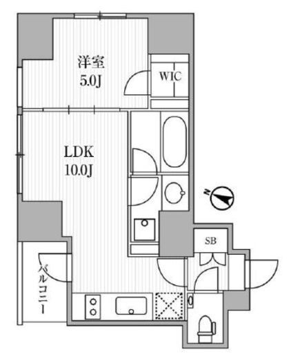ディームス大手町ノース　706号室　間取り