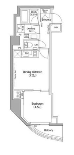 ザ・パークハビオ神楽坂　904号室　間取り