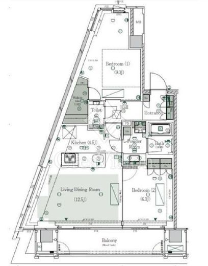 ウィズ原宿レジデンス　510号室　間取り