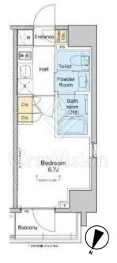 プラウドフラット戸越銀座　605号室　間取り