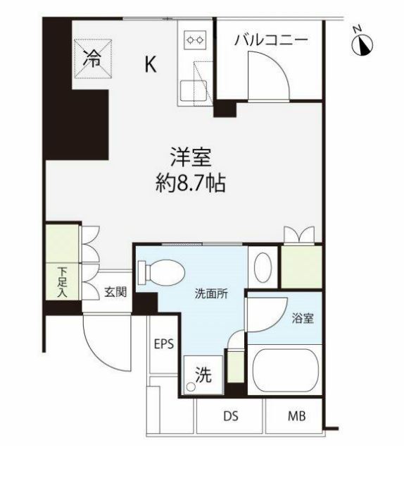 リビオレゾン新橋nex　13F号室　間取り