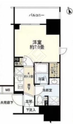 リビオレゾン新橋nex　903号室　間取り