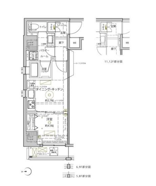 クレイシア秋葉原ラグゼスウィート　201号室　間取り