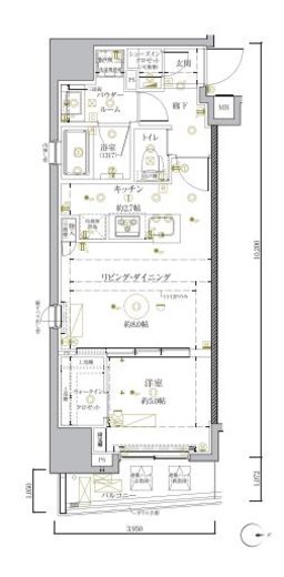 クレイシア秋葉原ラグゼスウィート　205号室　間取り