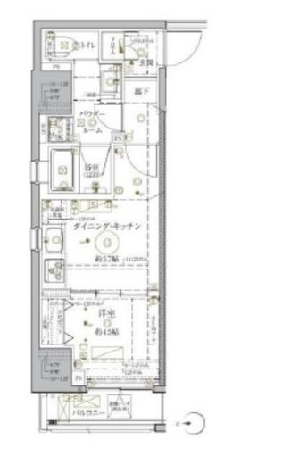 クレイシア秋葉原ラグゼスウィート　301号室　間取り