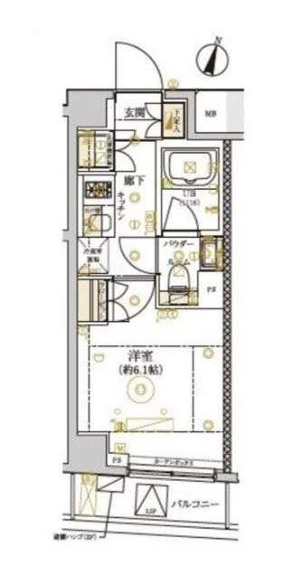 ドムス・スタイル武蔵小山　402号室　間取り