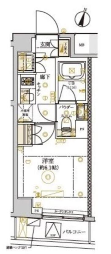 ドムス・スタイル武蔵小山　602号室　間取り