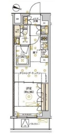 ドムススタイル武蔵小山　306号室　間取り