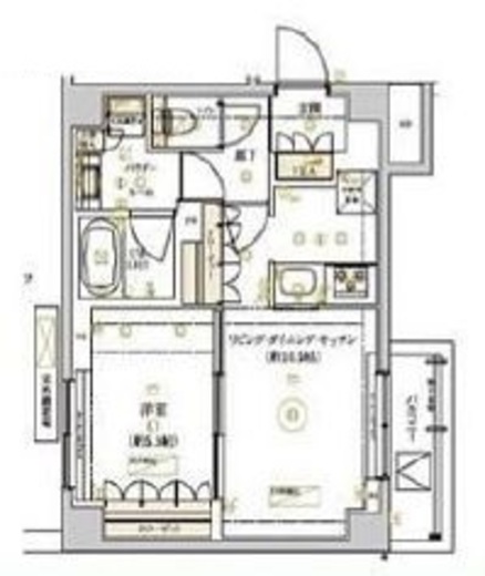 ドムススタイル武蔵小山　408号室　間取り