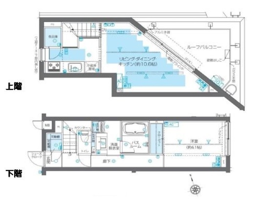 ZOOM広尾　411号室　間取り