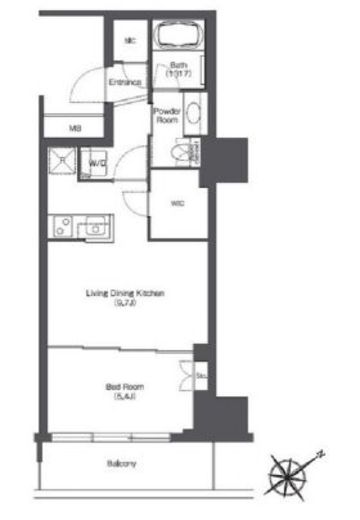東京ポートシティ竹芝レジデンスタワー　1301号室　間取り