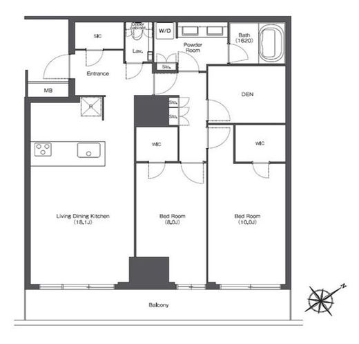 東京ポートシティ竹芝レジデンスタワー　1801号室　間取り