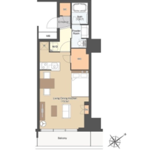 東京ポートシティ竹芝レジデンスタワー　701号室　間取り