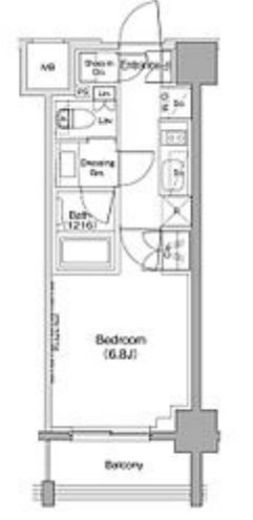 ザ・パークハビオ西大井　410号室　間取り