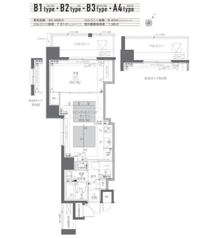 ZOOM日本橋蛎殻町　702号室　間取り