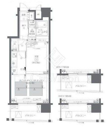 ZOOM日本橋蛎殻町　304号室　間取り
