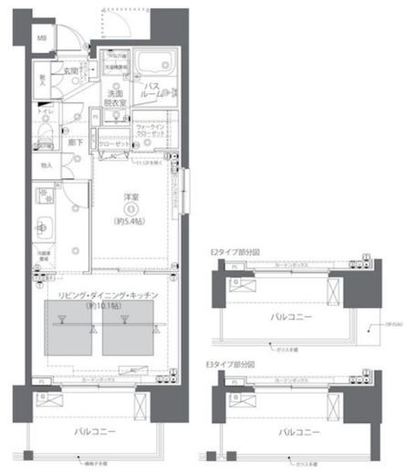 ZOOM日本橋蛎殻町　905号室　間取り