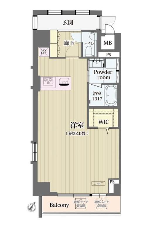 シュトラーレ神山町　902号室　間取り