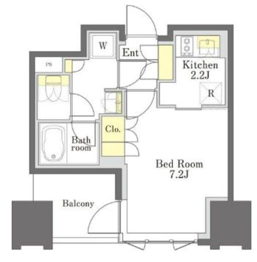 びゅうリエットグラン新宿戸山　1209号室　間取り