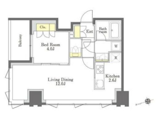 びゅうリエットグラン新宿戸山　219号室　間取り