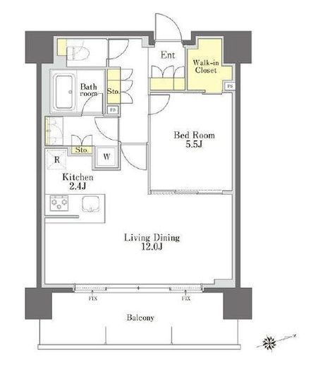 びゅうリエットグラン新宿戸山　419号室　間取り