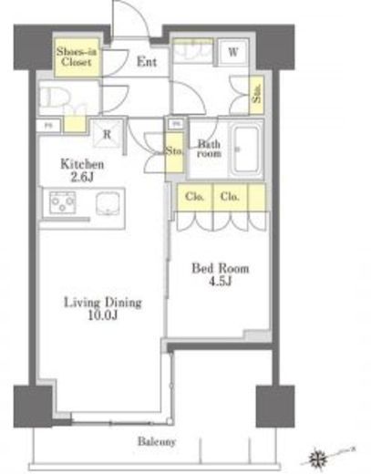 びゅうリエットグラン新宿戸山　620号室　間取り