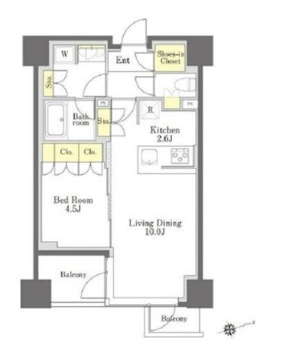 びゅうリエットグラン新宿戸山　719号室　間取り