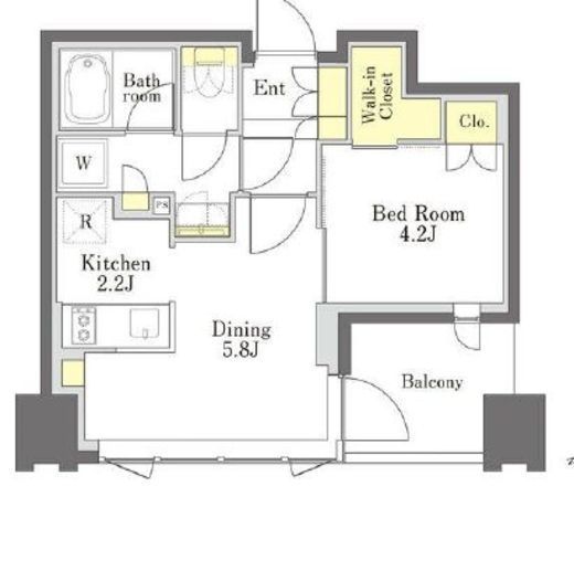 びゅうリエットグラン新宿戸山　716号室　間取り