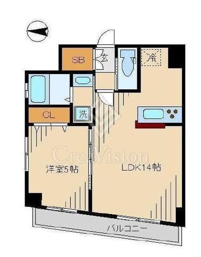 ベルティーセ新宿　301号室　間取り