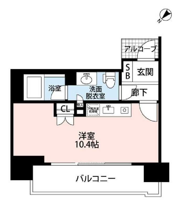ファミールグラン銀座4丁目オーセンティア　1205号室　間取り