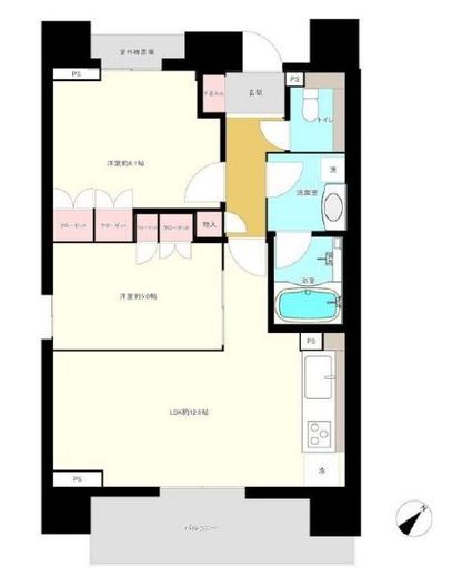 ファミールグラン銀座4丁目オーセンティア　601号室　間取り