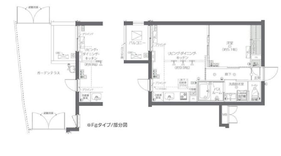 ZOOM新宿夏目坂　206号室　間取り