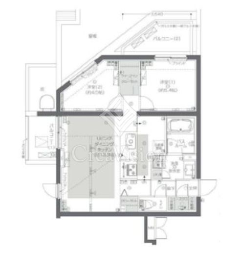 ZOOM新宿夏目坂　305号室　間取り
