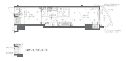 ZOOM新宿夏目坂　403号室　間取り